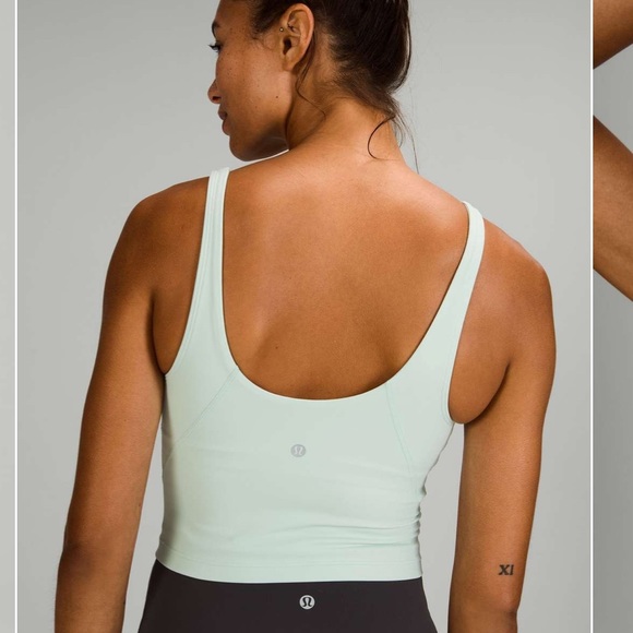 Unavailable Color!! Lululemon align tank delicate mint, size 12 - Picture 2 of 11